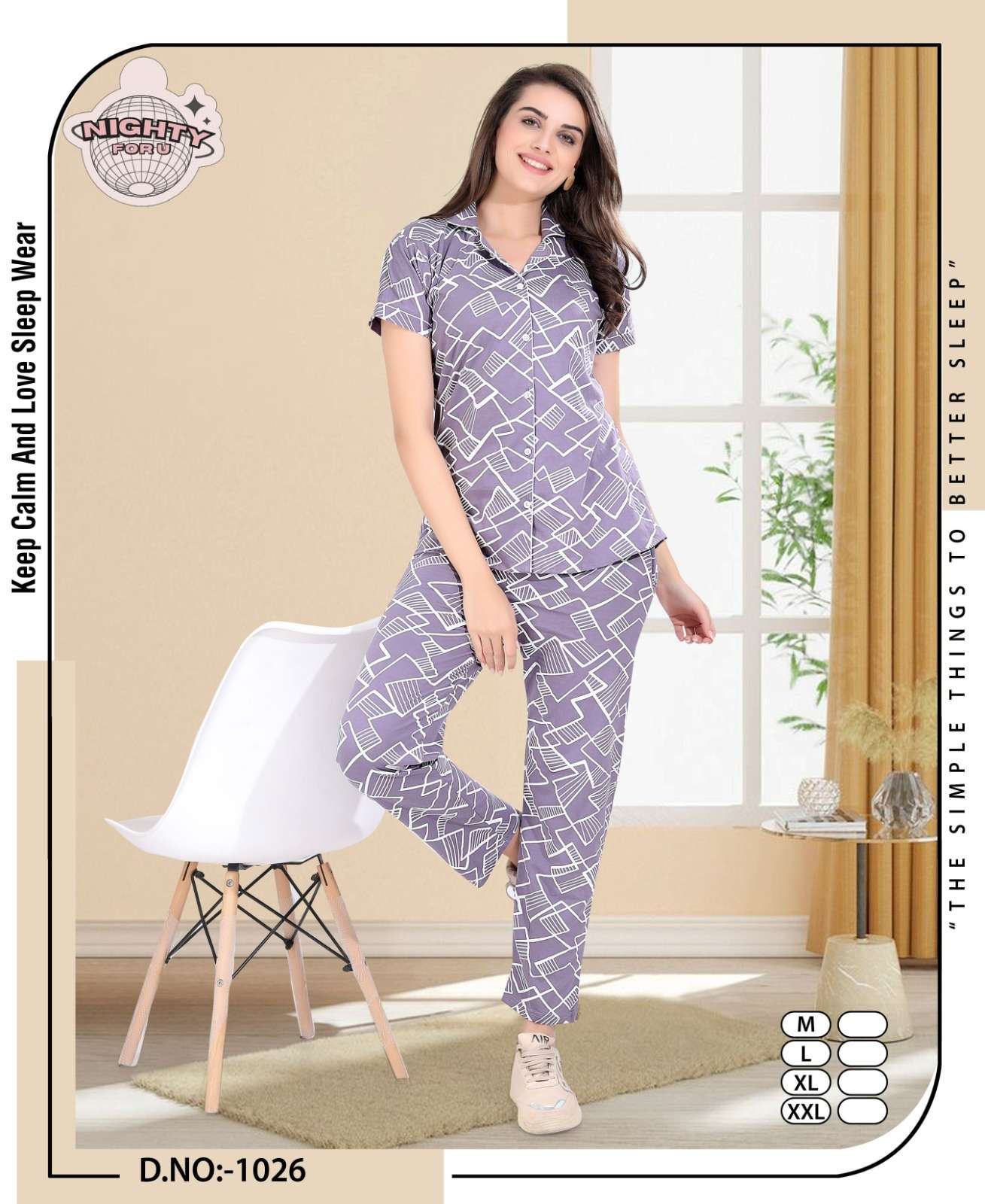 VOL :- 1026 BY NIGHTY FOR U IN HOSIERY NIGHTY SUIT 