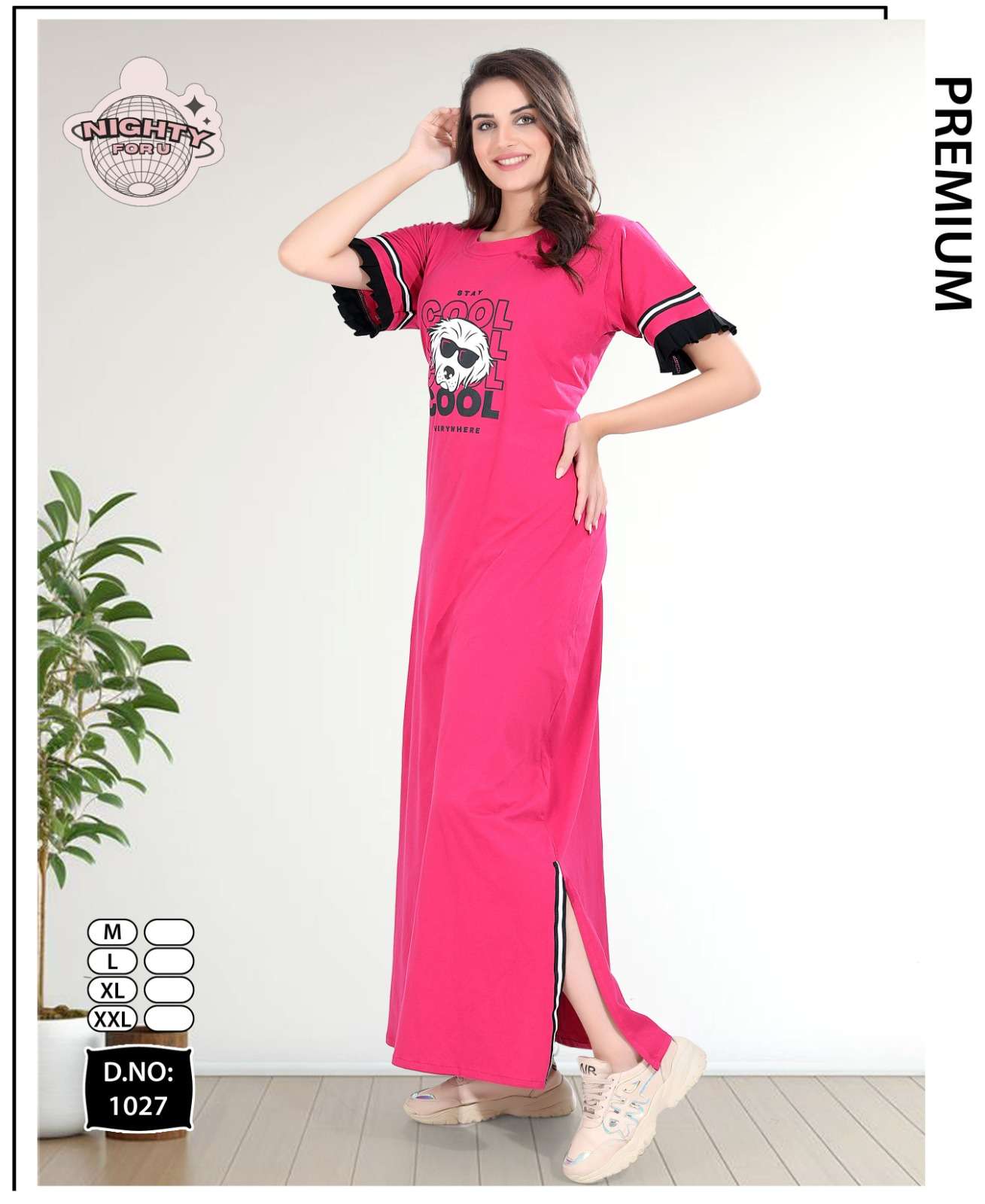 VOL :- 1027 BY NIGHTY FOR U IN HOSIERY NIGHTY SUIT 
