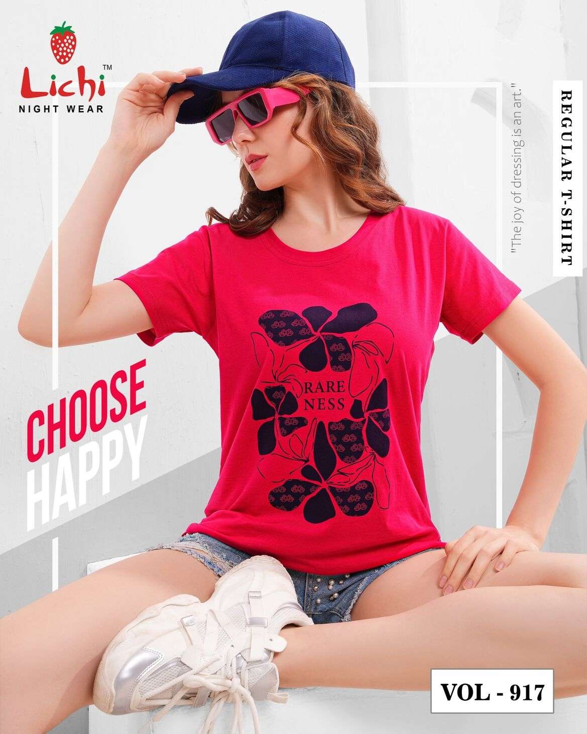 VOL-917 BY LICHI REGULAR NIGHT WEAR T-SHIRT COLLECTION 