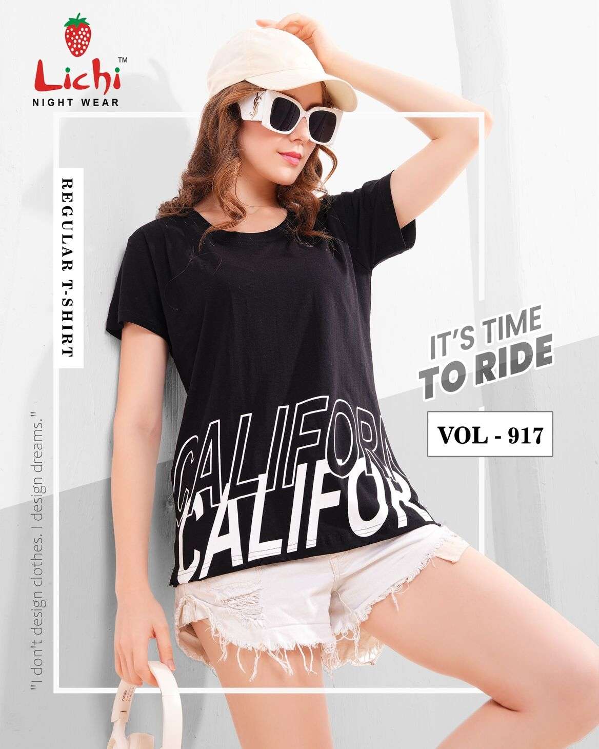 VOL-917 BY LICHI REGULAR NIGHT WEAR T-SHIRT COLLECTION 