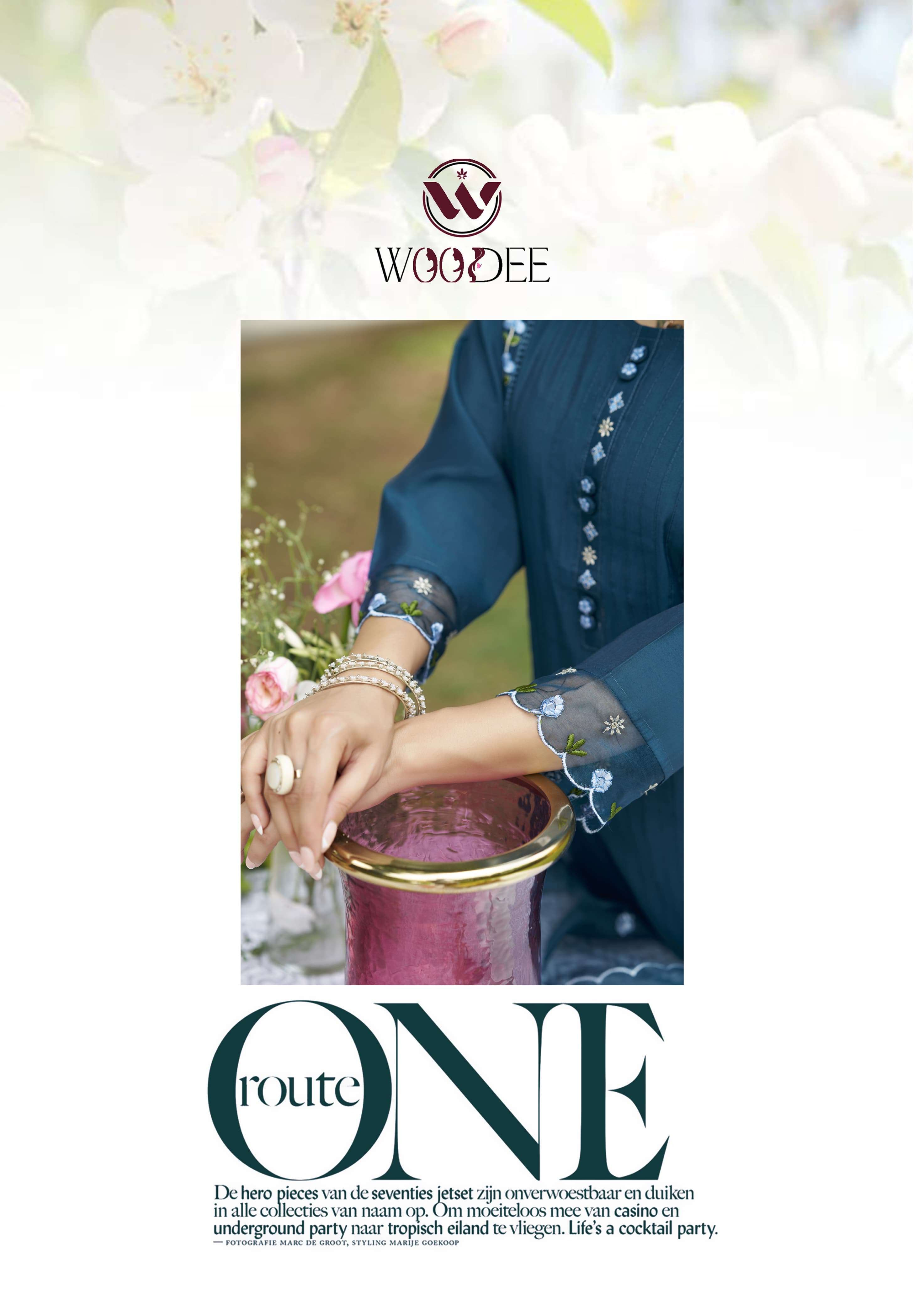 WOMIKA BY WOODEE IN PREMIUM VISCOSE ROMAN SILK WITH PURE ORGANZA DUPATTA WITH LATKAN 