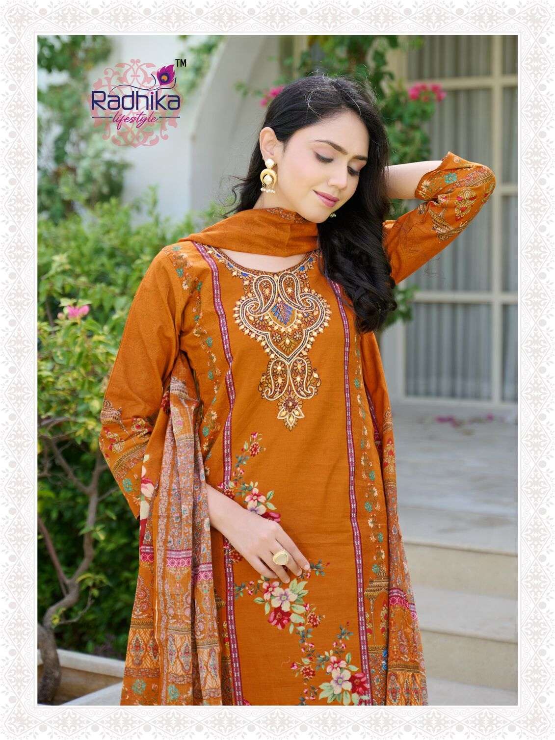 ZEENAT VOL:-1 BY RADHIKA LIFESTYLE IN HEAVY PURE COTTON DIGITAL PRINT WITH HAND WORK