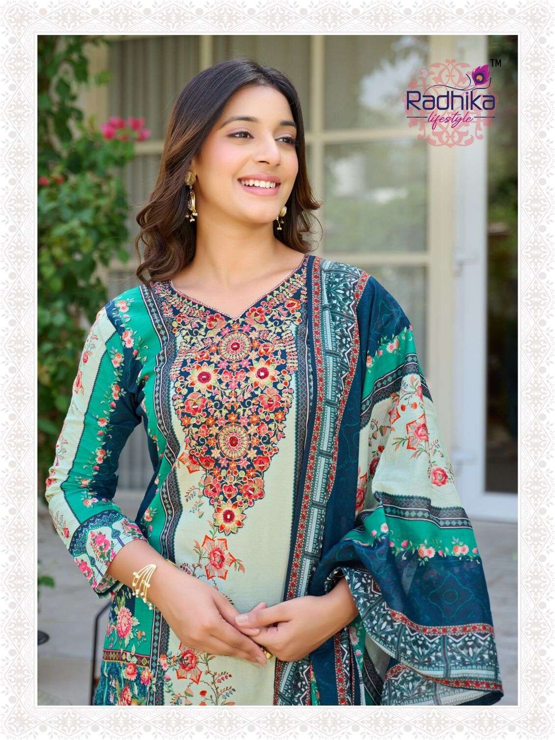 ZEENAT VOL:-1 BY RADHIKA LIFESTYLE IN HEAVY PURE COTTON DIGITAL PRINT WITH HAND WORK