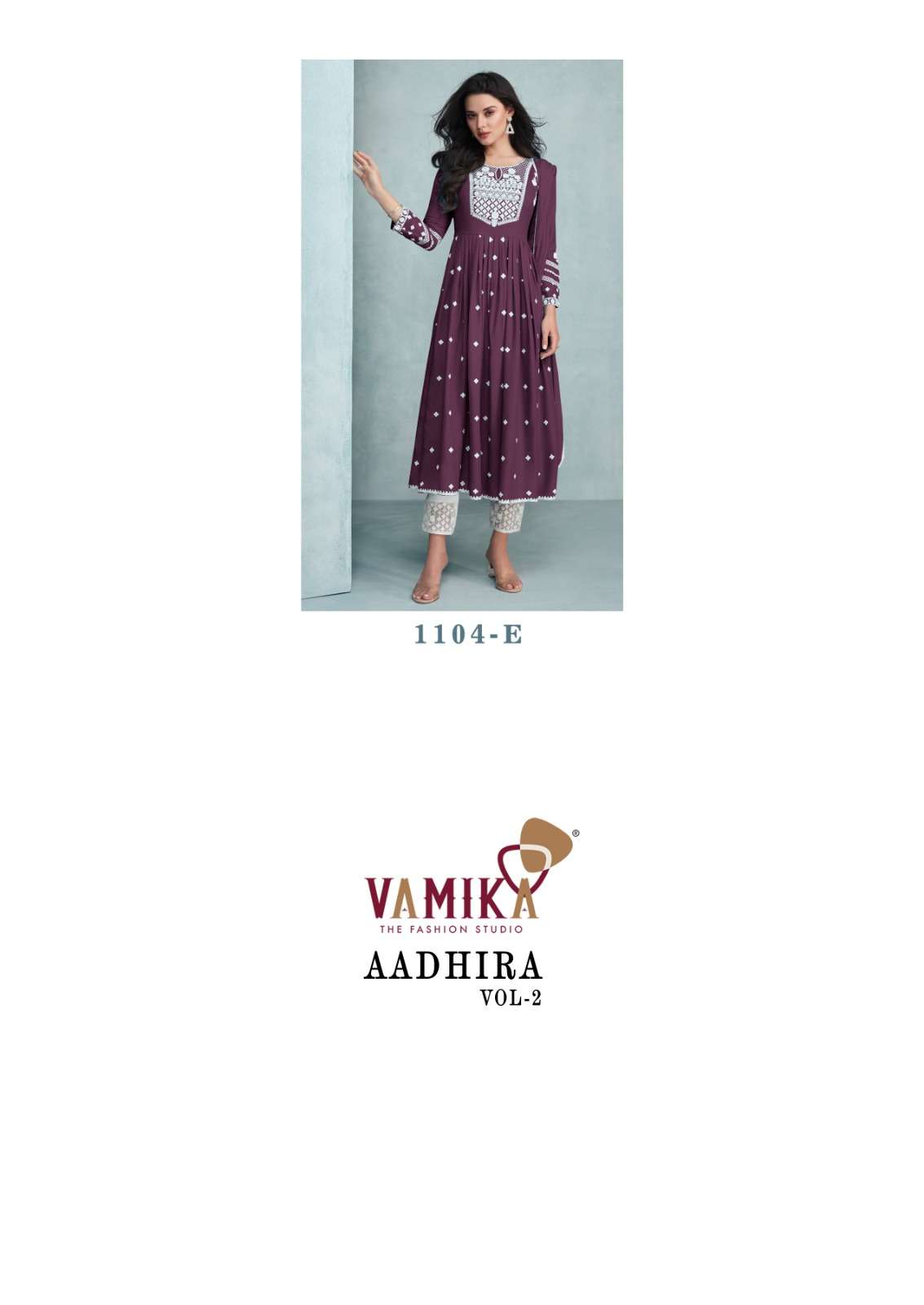 AADHIRA VOL-2 BY VAMIKA IN PURE REYON VISCOS FABRIC WITH HEAVY LAKHNAWI EMBROIDERY
