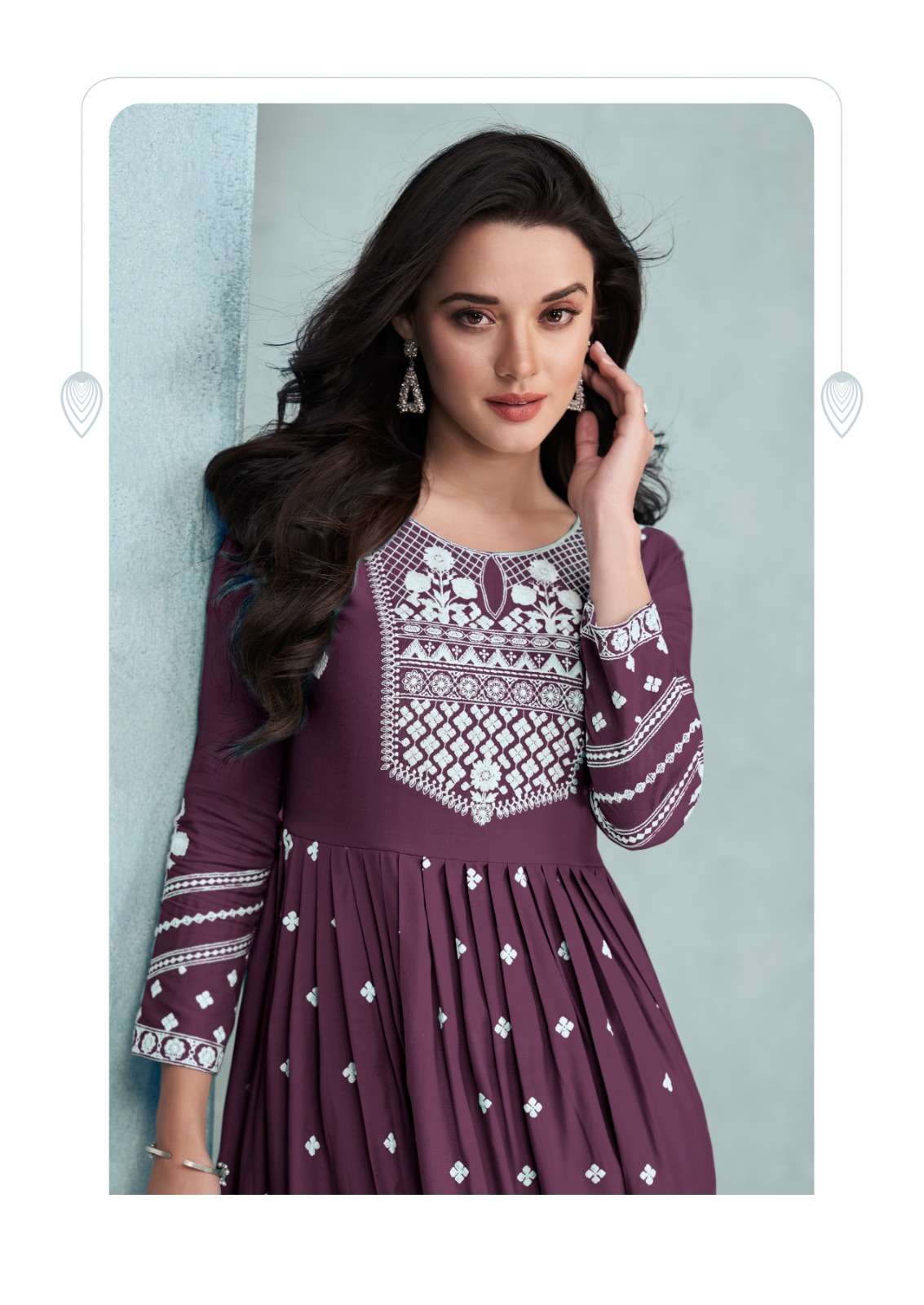 AADHIRA VOL-2 BY VAMIKA IN PURE REYON VISCOS FABRIC WITH HEAVY LAKHNAWI EMBROIDERY