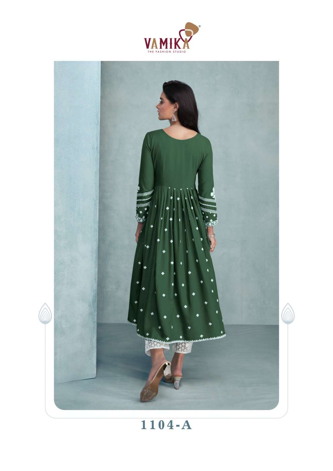 AADHIRA VOL-2 BY VAMIKA IN PURE REYON VISCOS FABRIC WITH HEAVY LAKHNAWI EMBROIDERY