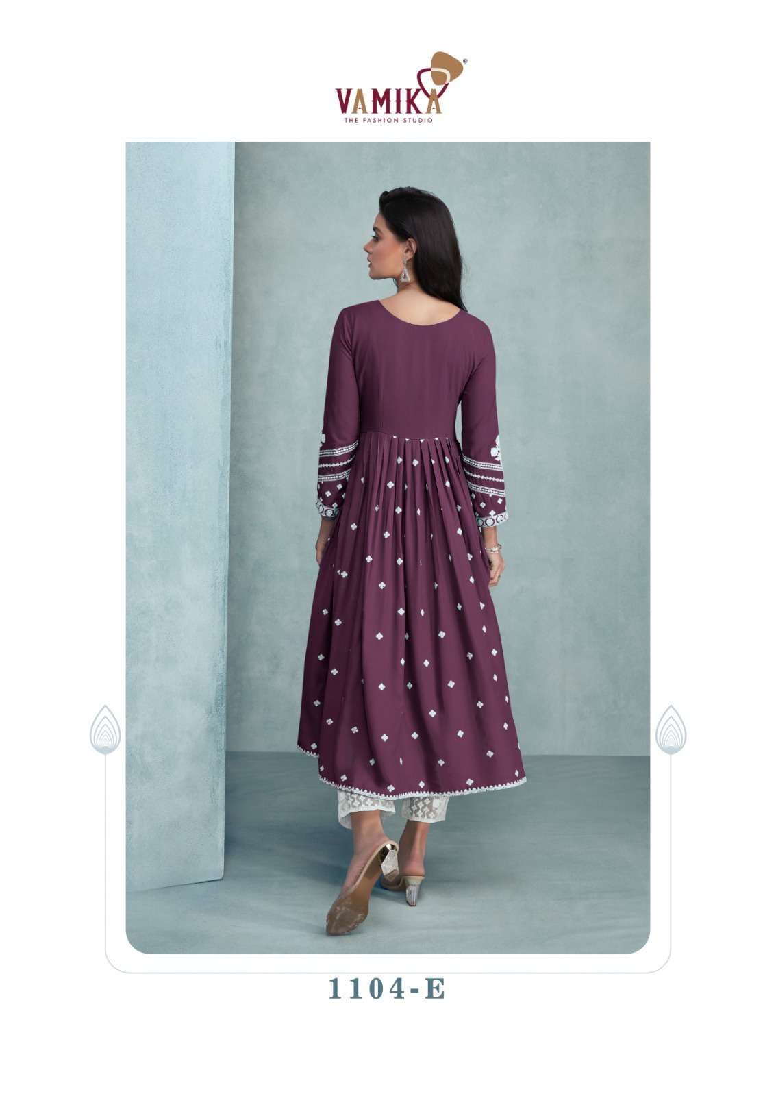 AADHIRA VOL-2 BY VAMIKA IN PURE REYON VISCOS FABRIC WITH HEAVY LAKHNAWI EMBROIDERY