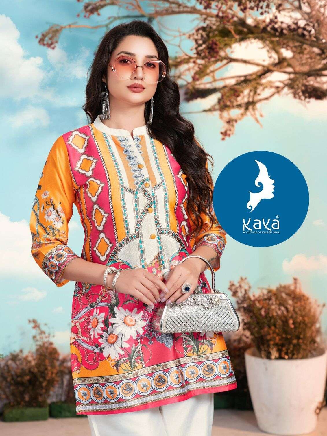 AANVI BY KAYA KURTI IN VERTICAN DIGITAL PRINT 2 PIECE CO-ORD SET CONCEPT 