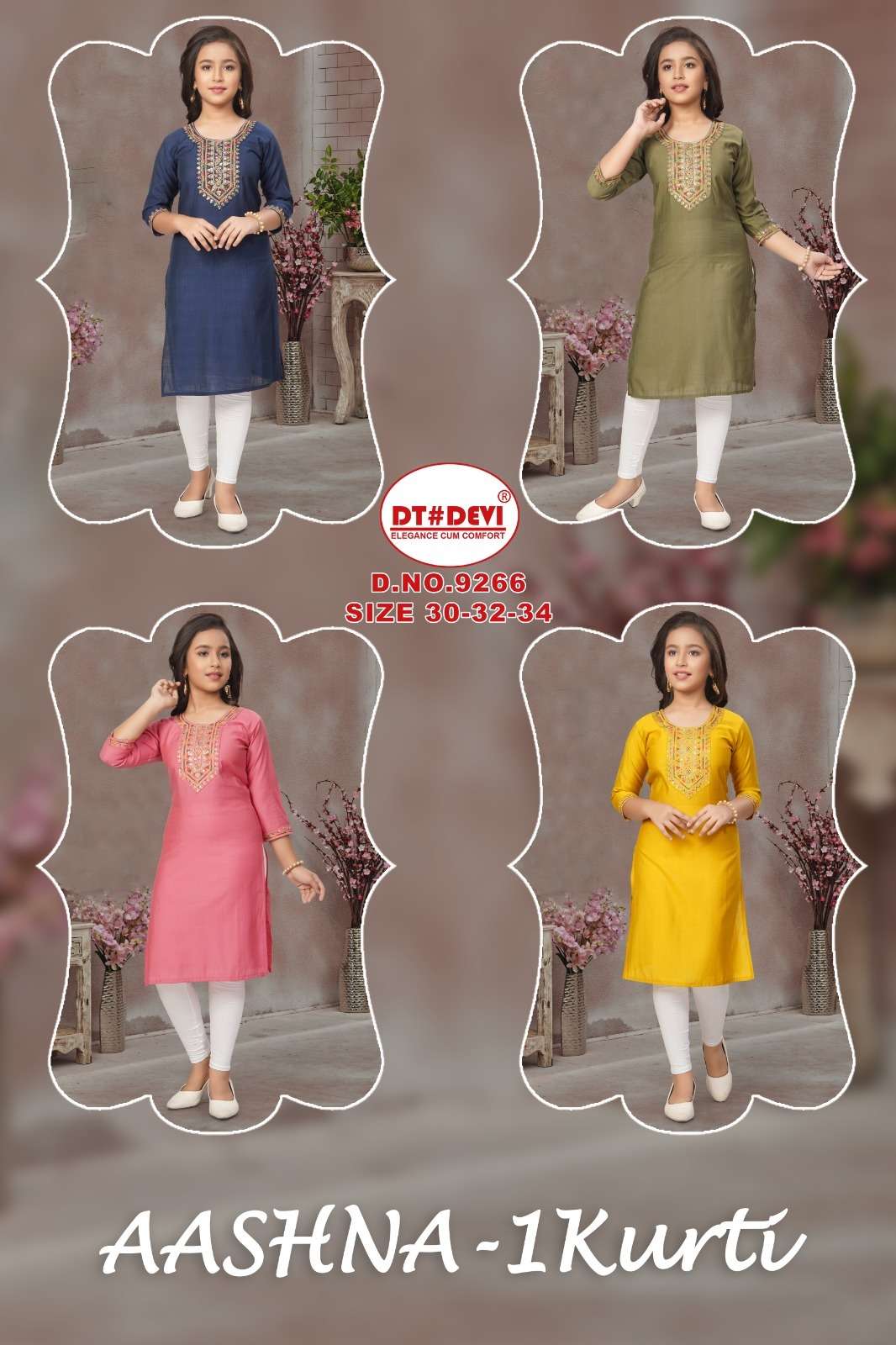 AASHNA-1 BY DT DEVI IN VETICAN SILK NEW DESIGN KURTI 