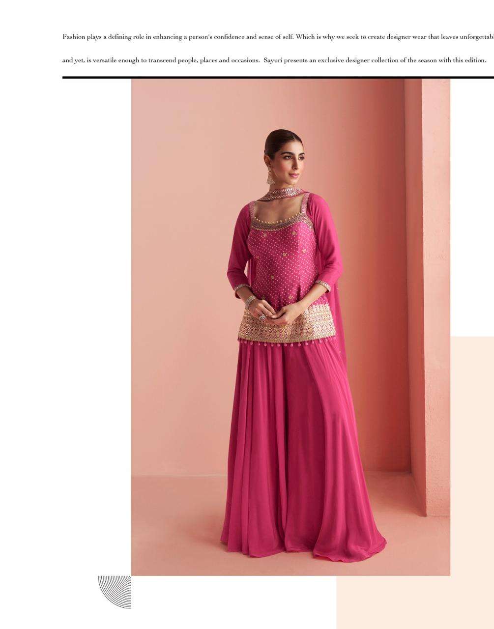 BARKHA BY SAYURI DESIGNER IN REAL PREMIUM CHINON SILK WITH HEAVY EMBROIDERED WORK