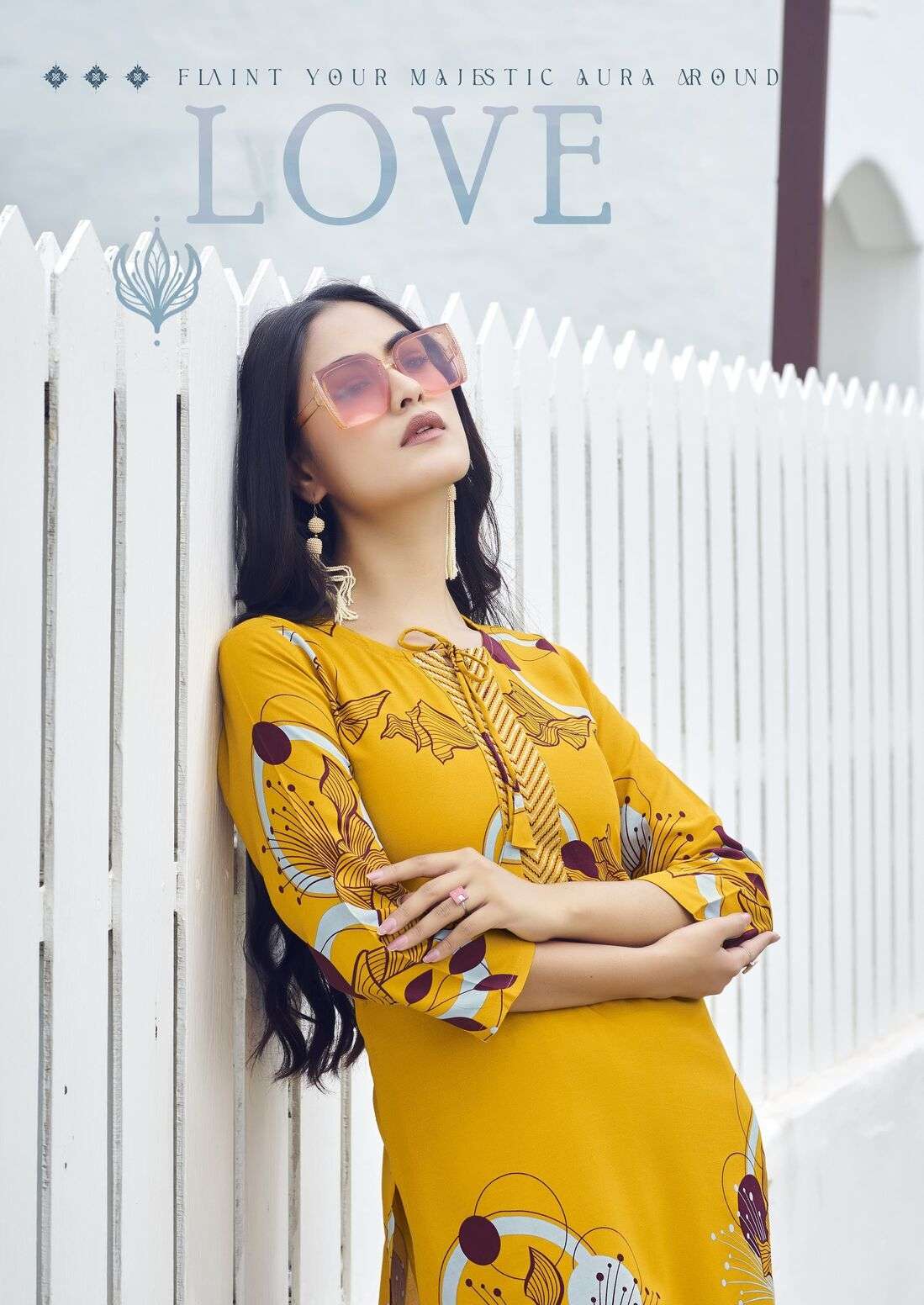 BELLIZA BY WOODEE IN PREMIUM HEAVY LIVA RAYON PRINT WITH BOTTOM SIDE POCKET 