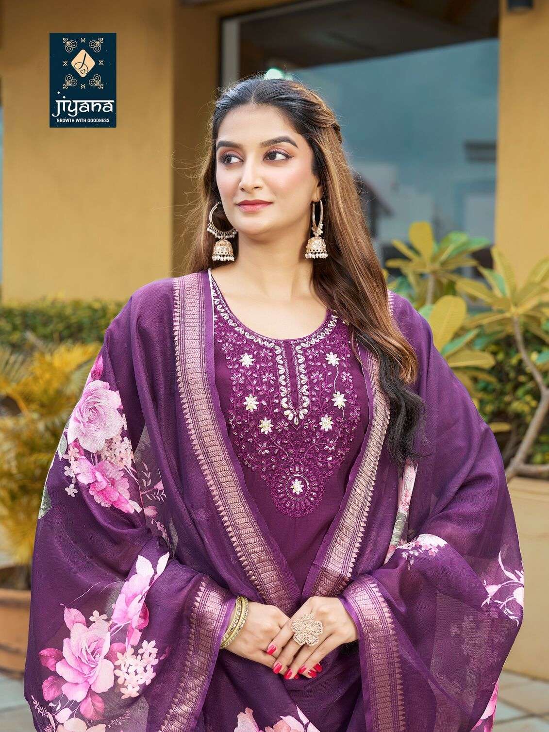 CALLICO BY JIYANA IN ROMAN SILK WITH FANCY DIGITAL JEQARD BORDER DUPATTA 