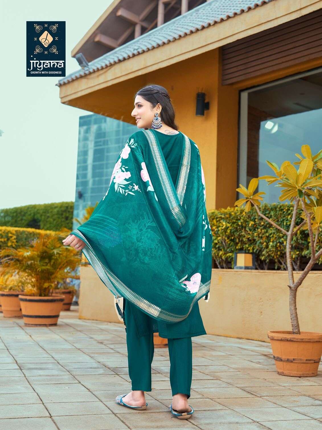 CALLICO BY JIYANA IN ROMAN SILK WITH FANCY DIGITAL JEQARD BORDER DUPATTA 