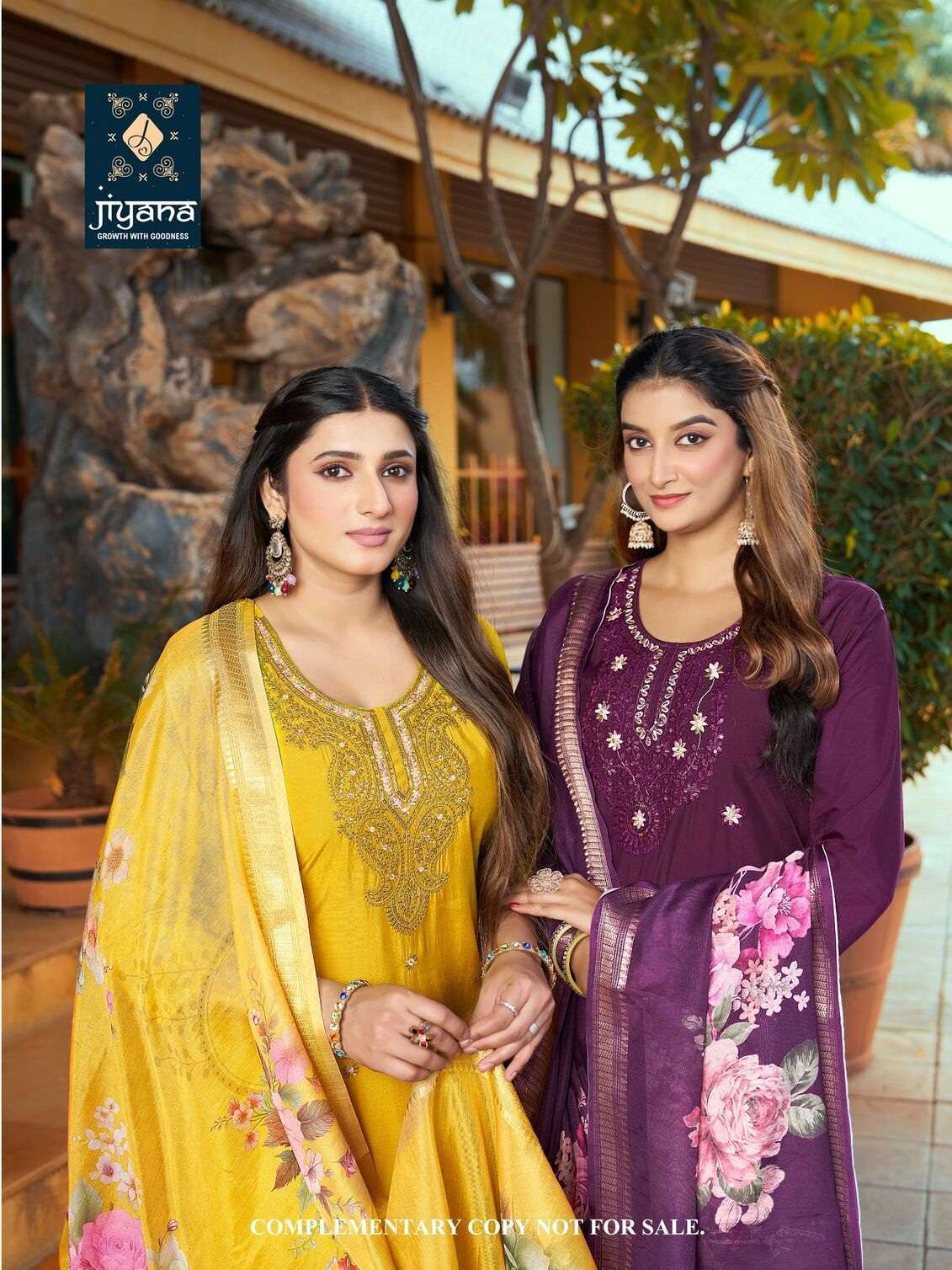 CALLICO BY JIYANA IN ROMAN SILK WITH FANCY DIGITAL JEQARD BORDER DUPATTA 