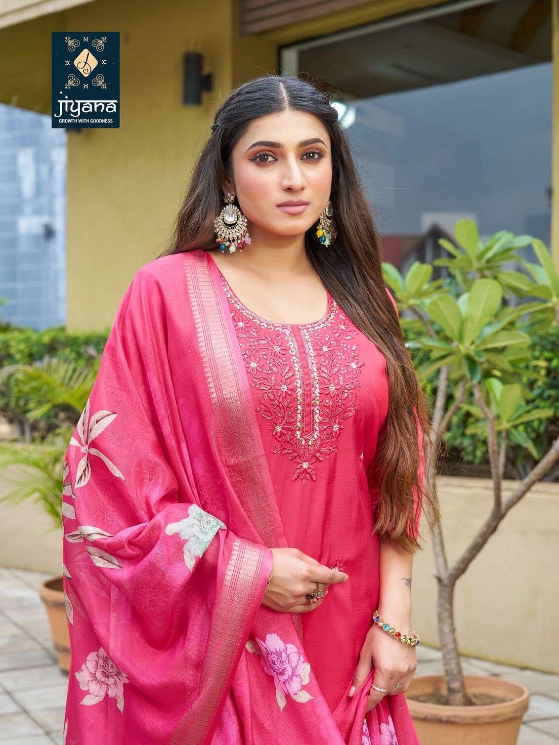 CALLICO BY JIYANA IN ROMAN SILK WITH FANCY DIGITAL JEQARD BORDER DUPATTA 