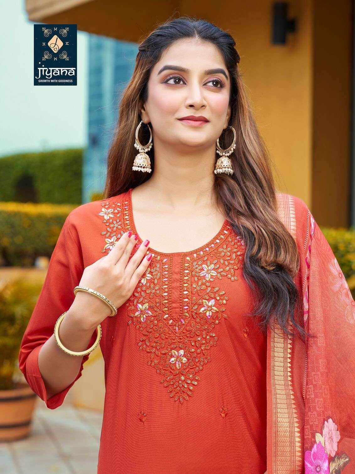 CALLICO BY JIYANA IN ROMAN SILK WITH FANCY DIGITAL JEQARD BORDER DUPATTA 