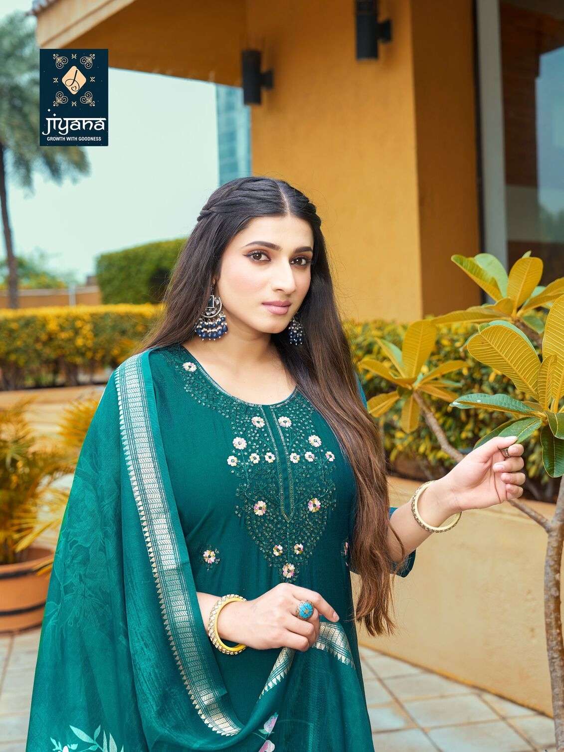 CALLICO BY JIYANA IN ROMAN SILK WITH FANCY DIGITAL JEQARD BORDER DUPATTA 