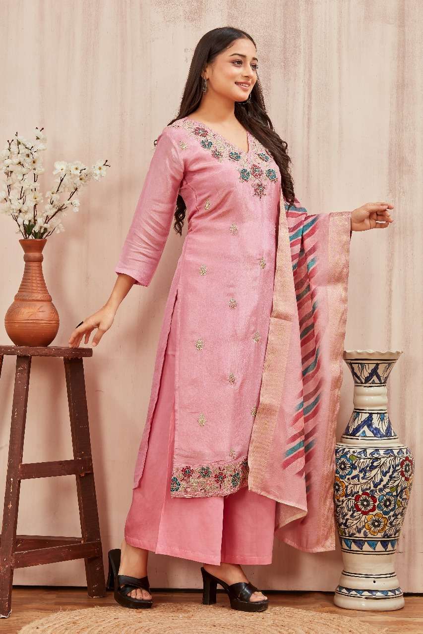 D.NO :- 2217 BY MCLOTHINGH IN VISCOSE SHIMMER 3D CUT WORK FLOWER WITH CODING WORK 