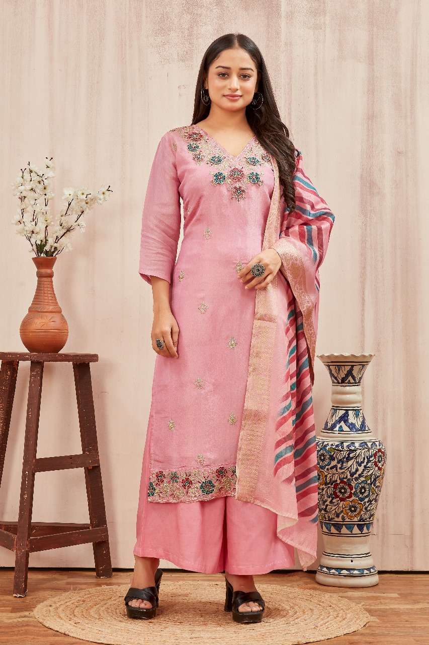 D.NO :- 2217 BY MCLOTHINGH IN VISCOSE SHIMMER 3D CUT WORK FLOWER WITH CODING WORK 