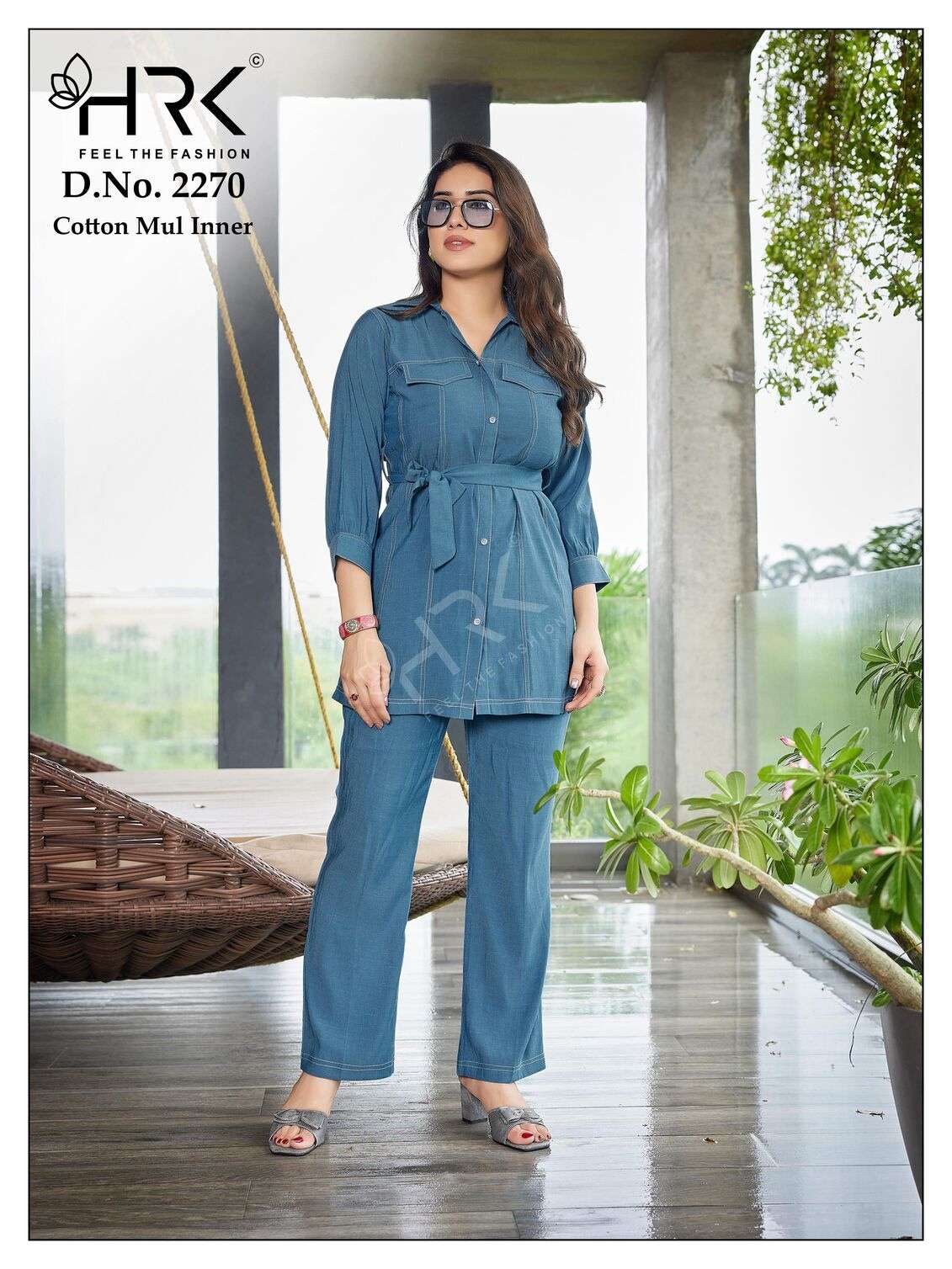 D.NO :- 2270 BY HRK IN MACAN DENIM WITH EXCLUSIVE STITCHING PATTERN 