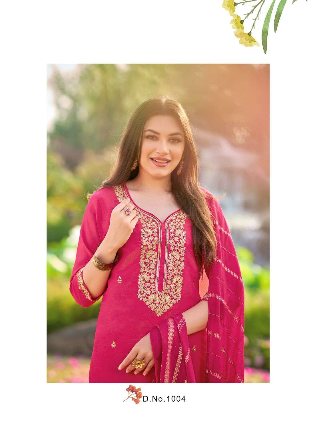 DILBARA BY TEXOFAB IN SIMMER ROMAN WITH QUARDING EMBROIDERY WITH FANCY LACE 