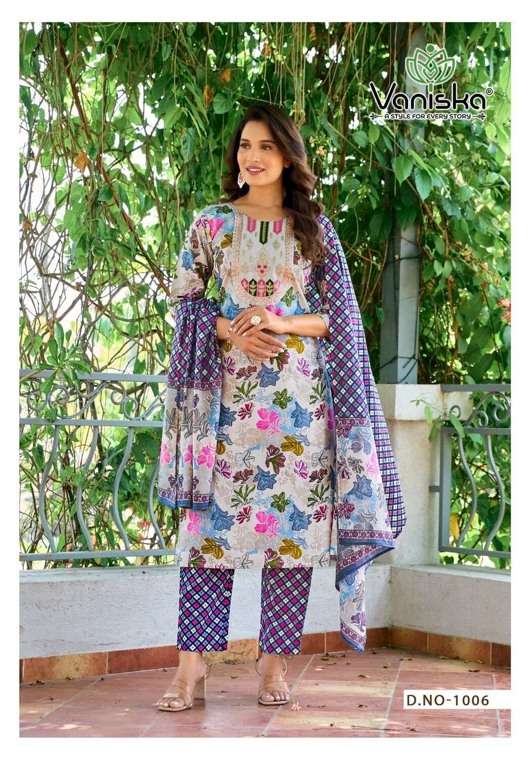 FASHION STORY VOL-1 BY VANISKA IN PURE VISCOSE PURE STRAIGHT KURTI WITH FANCY EMBROIDERY WORK 