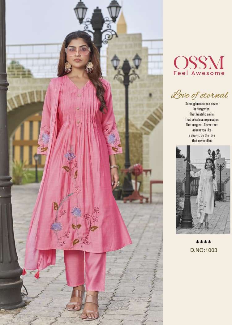 FESTIVE STORIES VOL-5 BY OSSM IN ROMAN SILK WITH INNER AND HEAVY EMBROIDERY WORK 