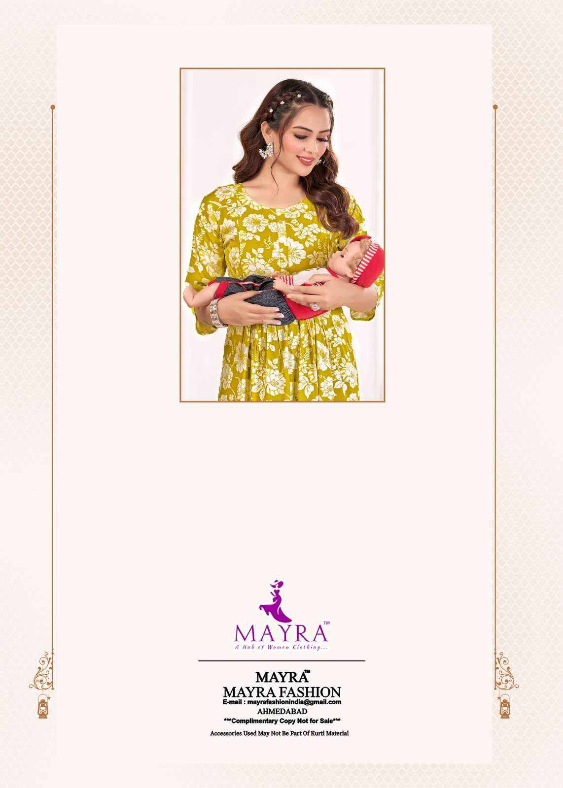 GALAXY BY MAYRA FASHION IN PURE RAYON PRINT WITH FEEDING UMBRELLA KURTI 