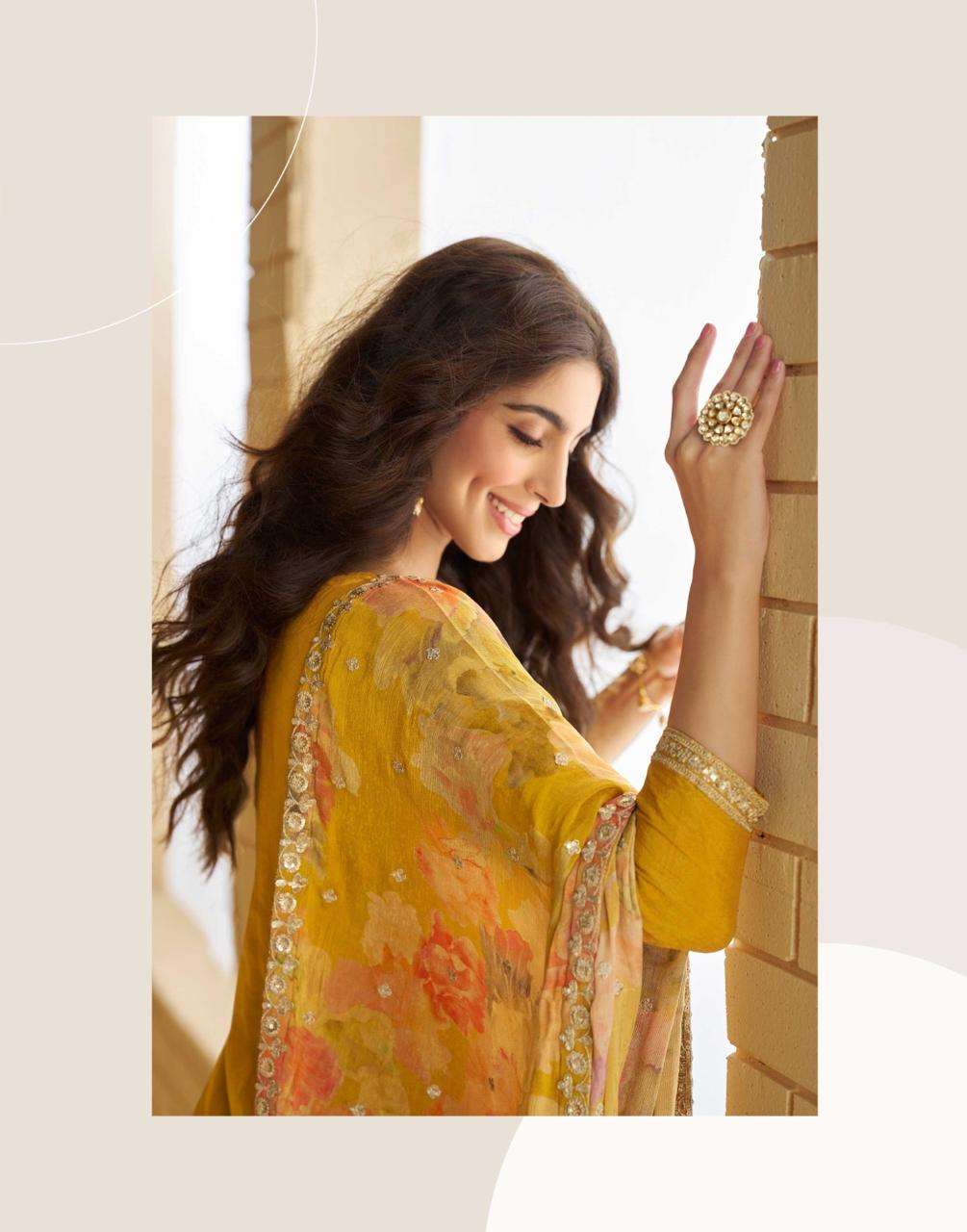 GULABO BY SAYURI DESIGNER IN REAL PREMIUM CHINON SILK WITH EMBROIDERED WORK 