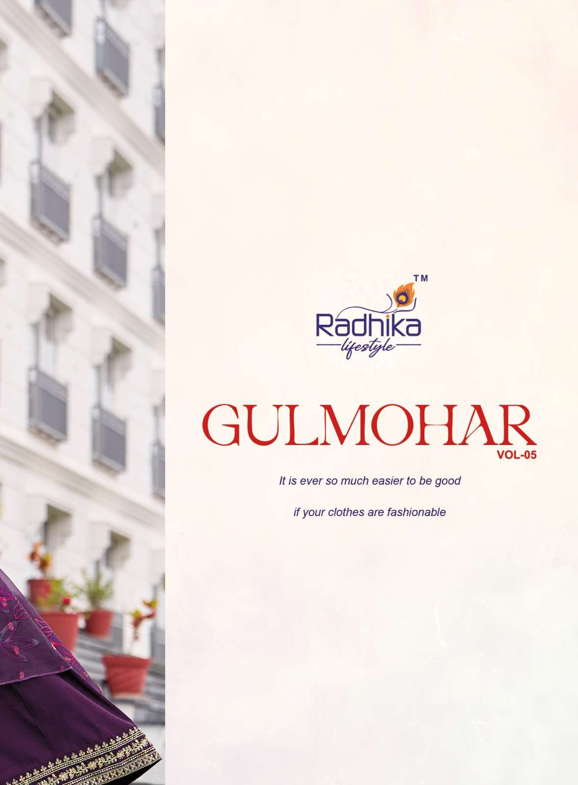 GULMOHAR VOL-5 BY RADHIKA LIFESTYLE IN HEAVY ROMAN SILK WITH EMBROIDERY WORK 