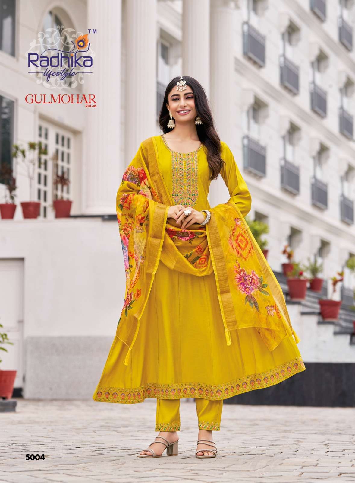 GULMOHAR VOL-5 BY RADHIKA LIFESTYLE IN HEAVY ROMAN SILK WITH EMBROIDERY WORK 