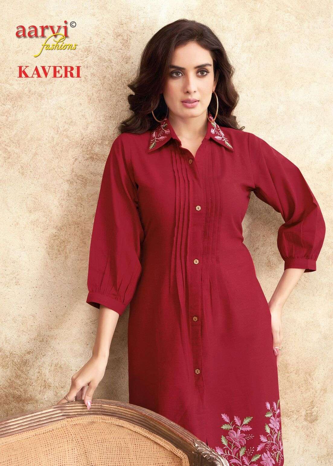 KAVERI VOL 2 BY AARVI FASHION IN FLEX COTTON FANCY CO-ORD SET WITH EMBROIDERY WORK 