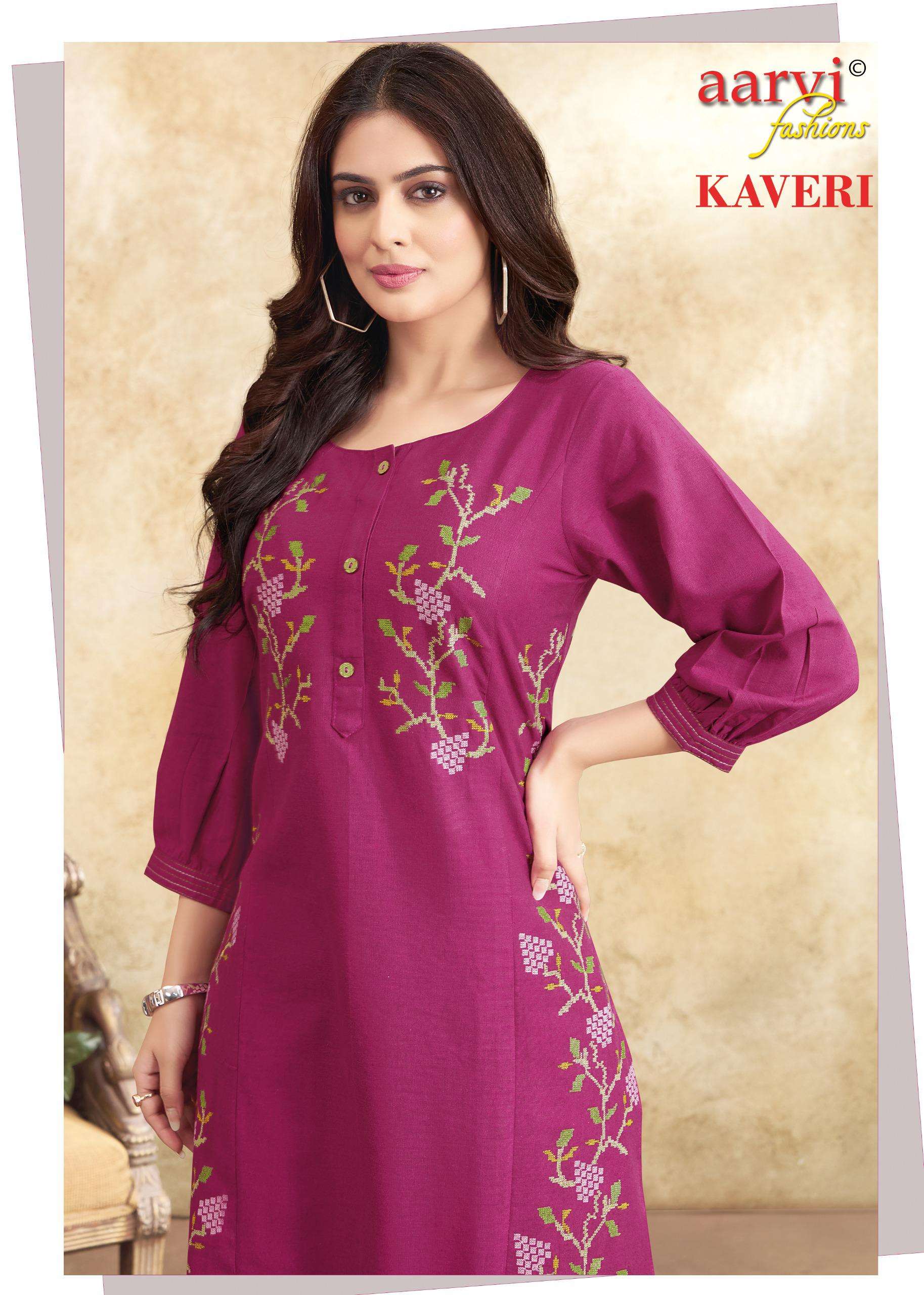 KAVERI VOL 2 BY AARVI FASHION IN FLEX COTTON FANCY CO-ORD SET WITH EMBROIDERY WORK 