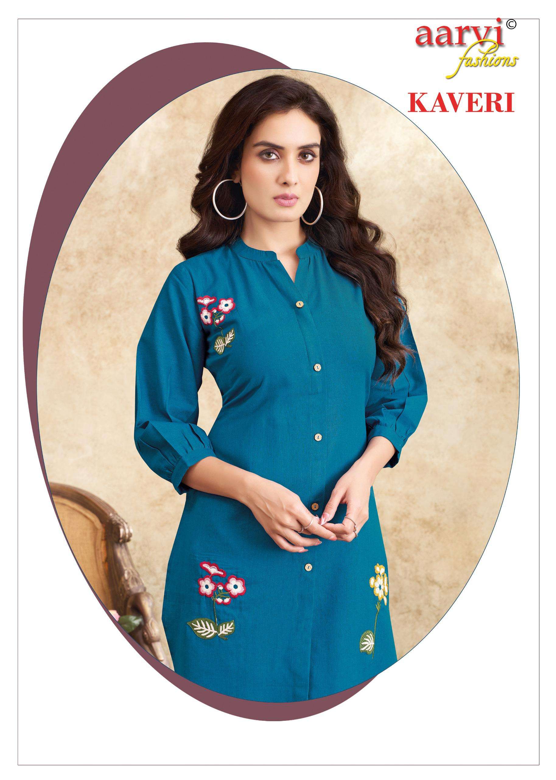 KAVERI VOL 2 BY AARVI FASHION IN FLEX COTTON FANCY CO-ORD SET WITH EMBROIDERY WORK 