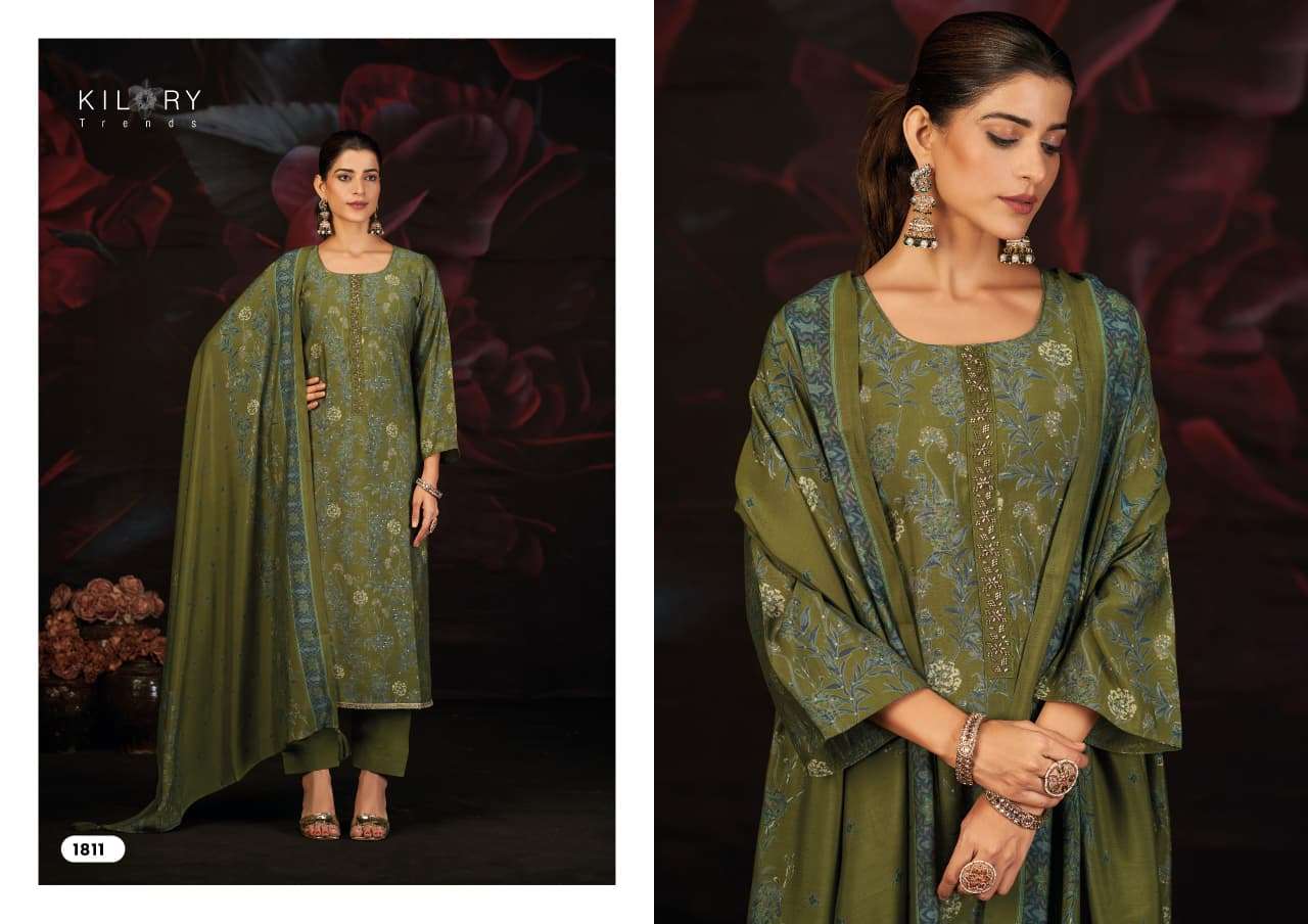 KAVIRA BY KILORY TRENDS IN PURE MUSLIN SILK DIGITAL PRINT WITH EMBROIDERY TIE WORK