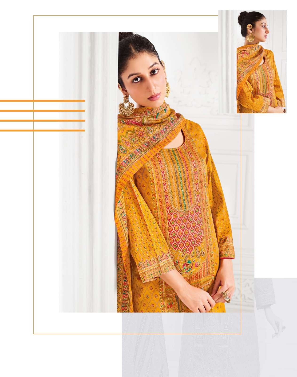 KKASHISH VOL-1 BY RADHIKA LIFESTYLE IN JAM SATIN DISCHARGE PRINT WITH MANUAL WORK