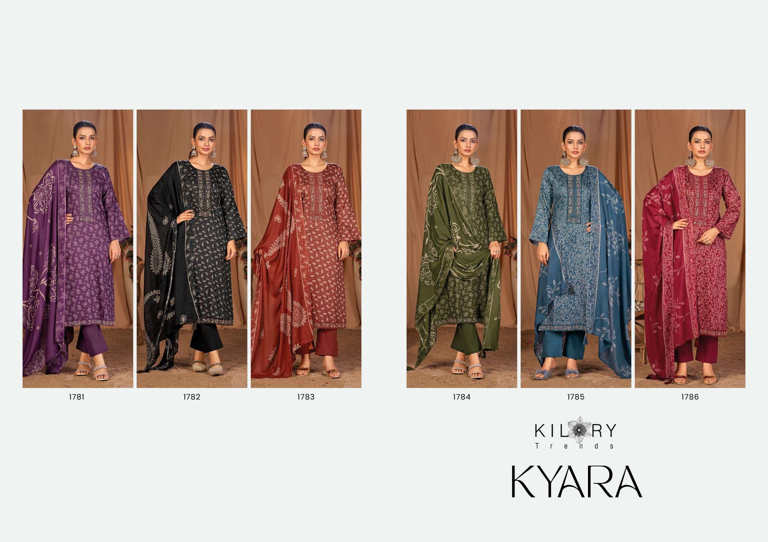 KYARA BY KILORY TRENDS IN PURE JAM SILK DIGITAL PRINTING WITH FANCY BEADS HANDWORK 