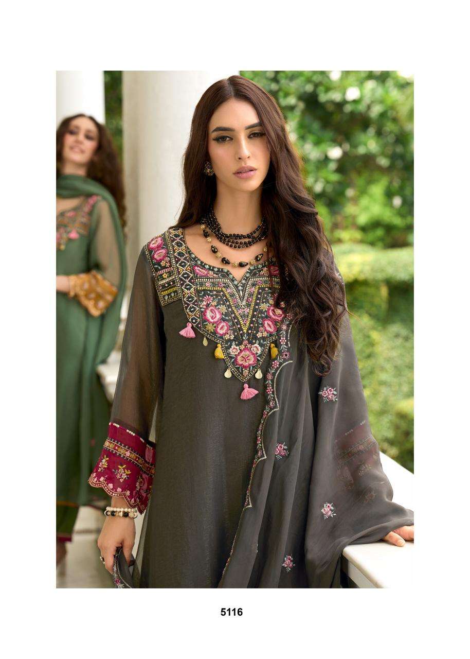 LEANA BY PRM INDIA IN ORGANZA CRASH WITH MUSLIN INNAR AND EMROIDERY WORK 