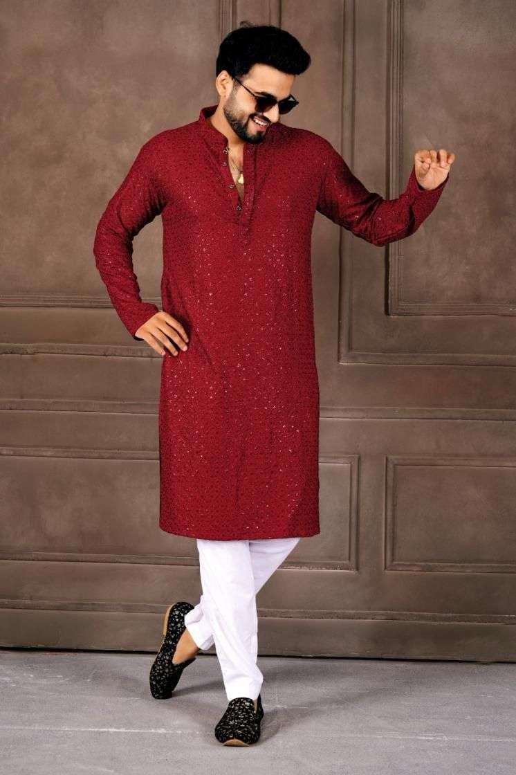  MAN VOLUME-1 BY TEXOFAB IN HEAVY RAYON SHIFFLLI SEQUENCE WORK AND RAYMOND COTTON PANT 