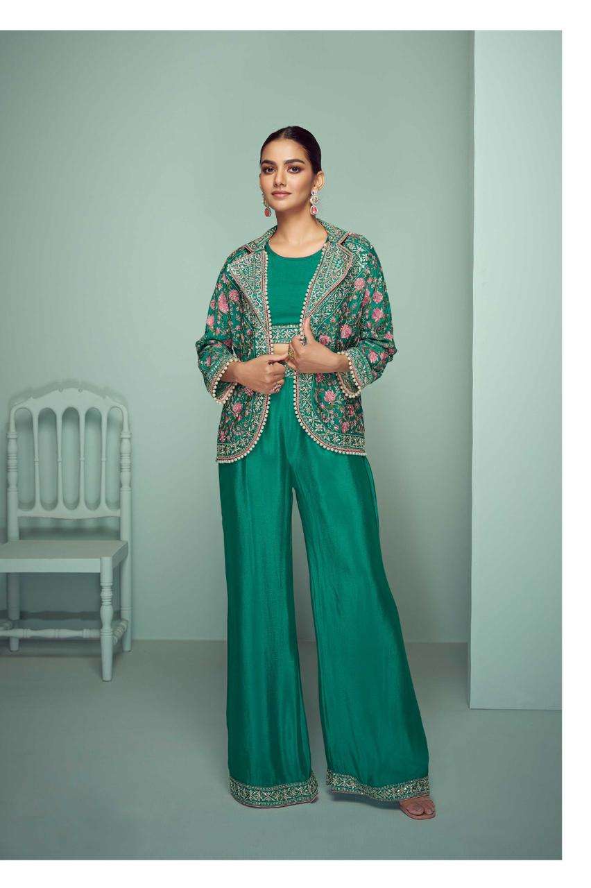 MARIYAM BY GULKAYRA DESIGNER IN REAL CHINON WITH FRONT & BACK EMBROIDERY WORK 