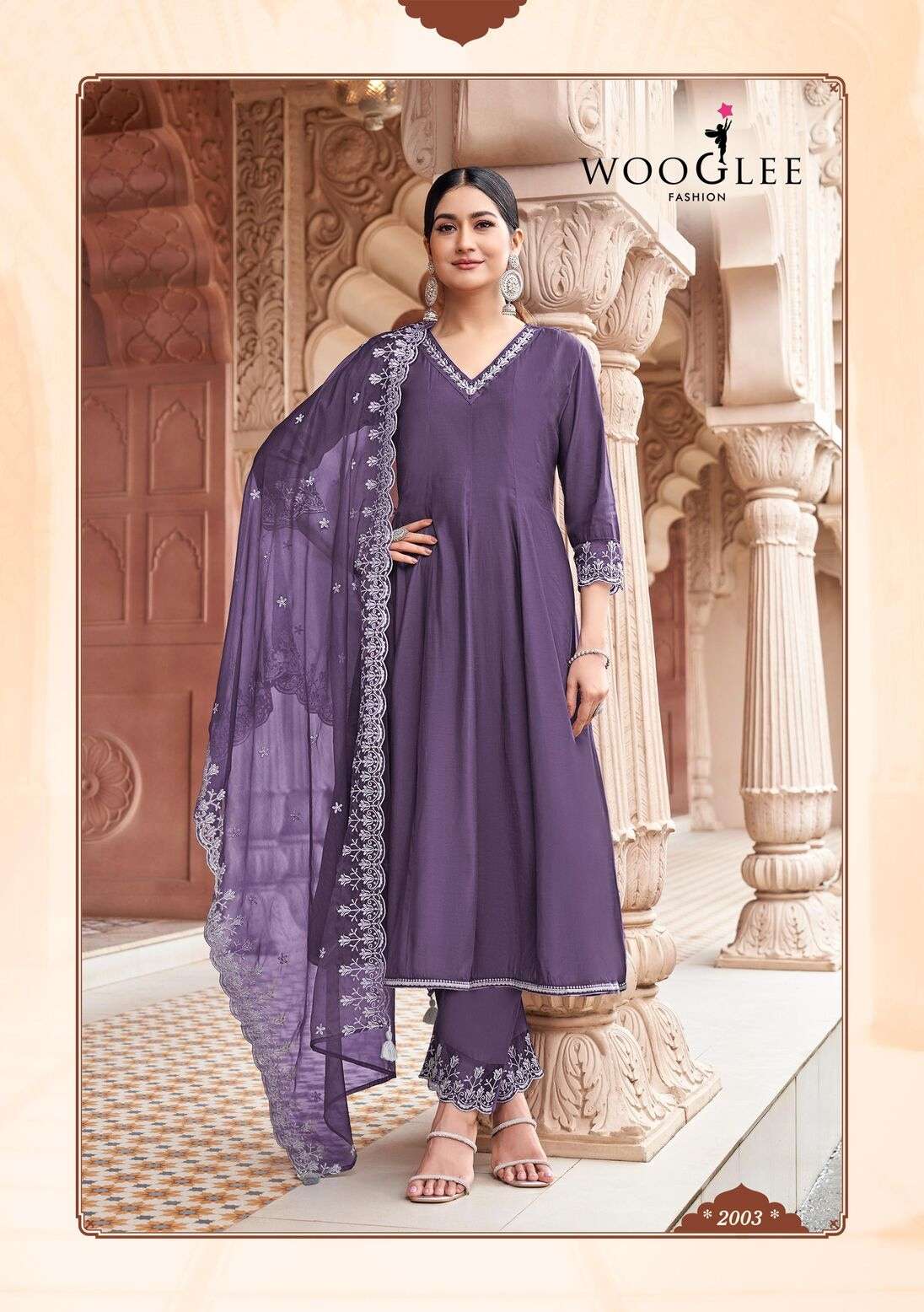 MIRZA BY WOOGLEE IN VISCOSE WEAVING WITH HALF SOFT COTTON INNER AND THREADWORK 