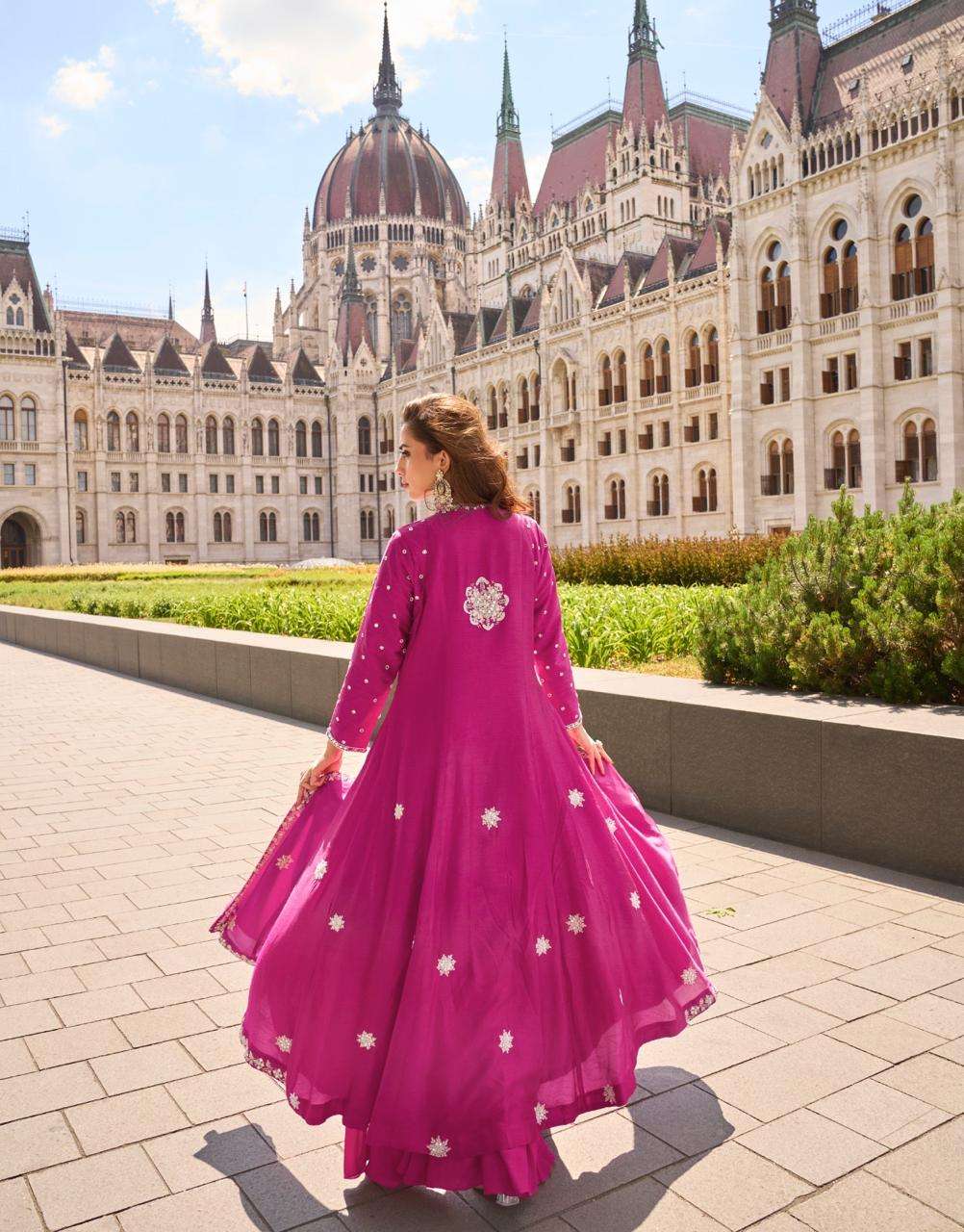 NARGIS BY SAYURI DESIGNER IN REAL ORGANZA SILK WITH HEAVY EMBROIDERED WORK 