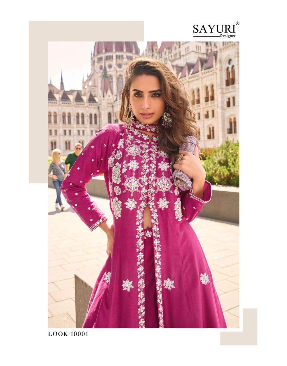 NARGIS BY SAYURI DESIGNER IN REAL ORGANZA SILK WITH HEAVY EMBROIDERED WORK 