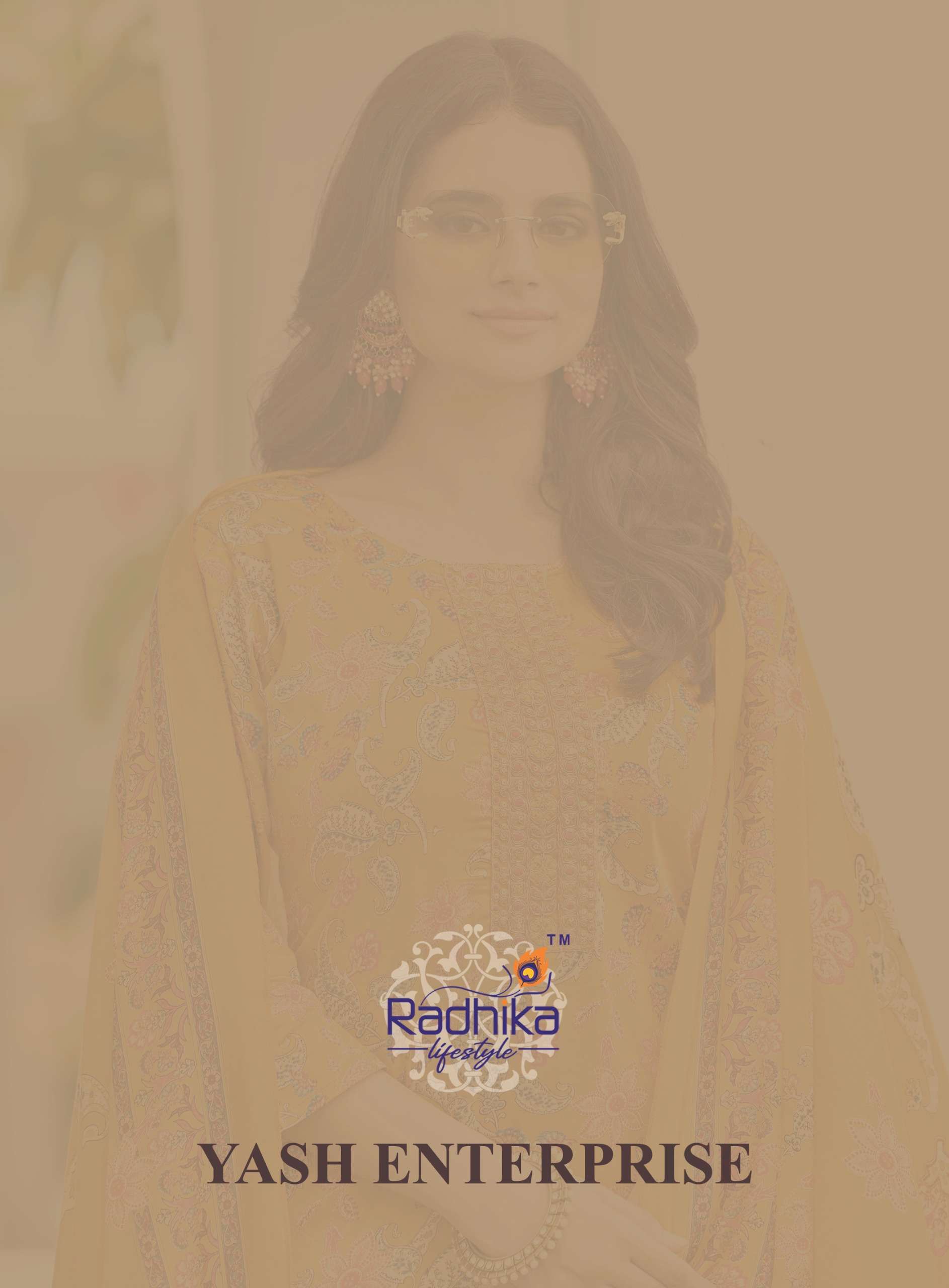 NAZRANA VOL 3 BY RADHIKA LIFESTYLE IN JAM SATIN DISCHARGE PRINT WITH EMBROIDERY WORK