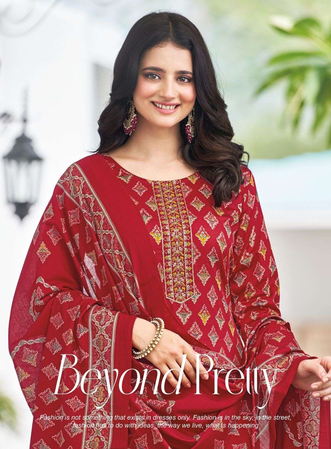 NAZRANA VOL 3 BY RADHIKA LIFESTYLE IN JAM SATIN DISCHARGE PRINT WITH EMBROIDERY WORK