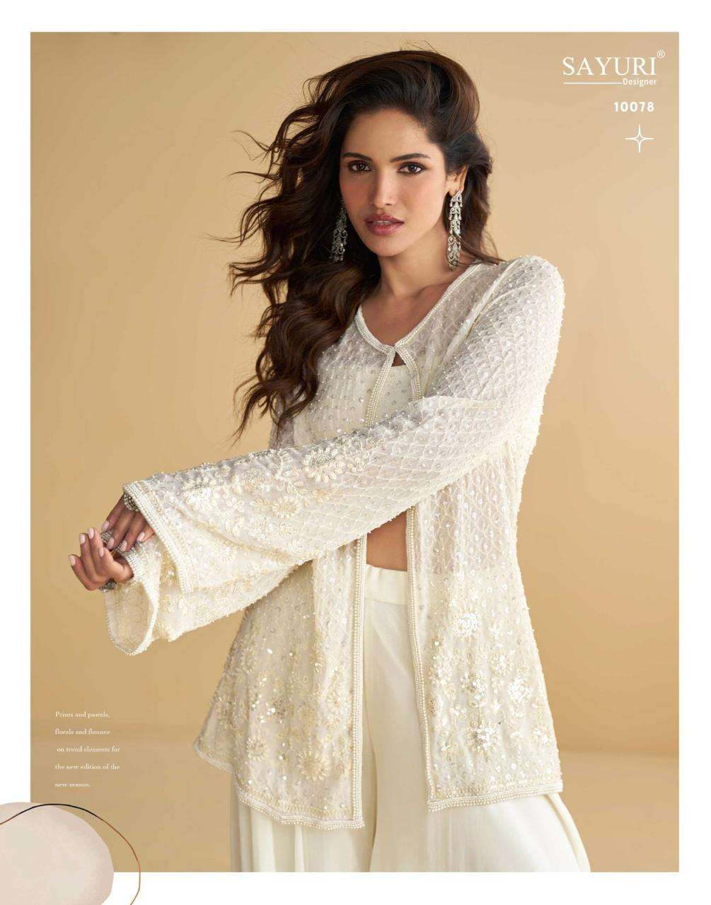 NITYA BY SAYURI DESIGNER IN REAL PREMIUM SILK WITH HEAVY EMBROIDERED FRONT AND BACK WORK JACKET 