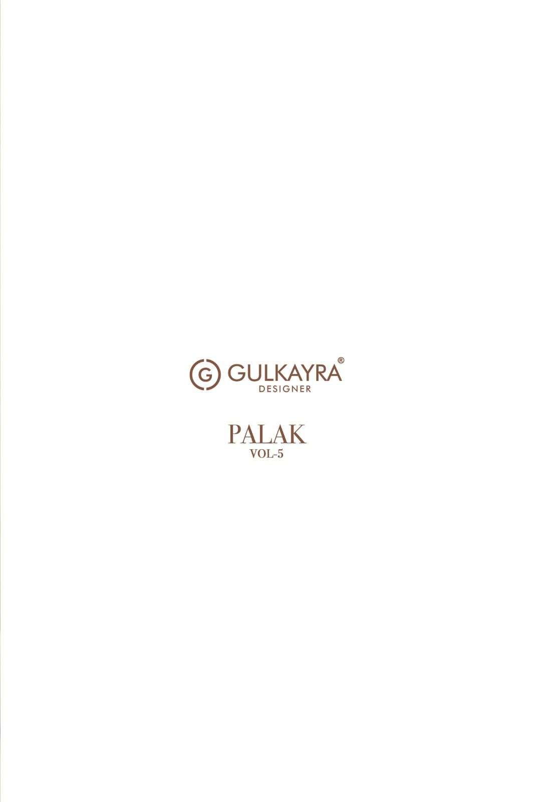 PALAK VOL-5 BY GULKAYRA DESIGNER IN REAL CHINON TOP & PLAZZO WITH EMBROIDERY WORK 