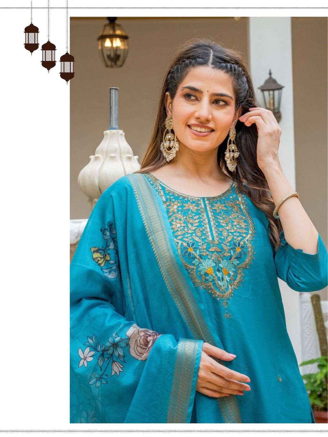 PAVITRA BY JIYANA IN GADWAL SILK FABRIC WITH CHANDERI DIGITAL PRINT DUPPATA 