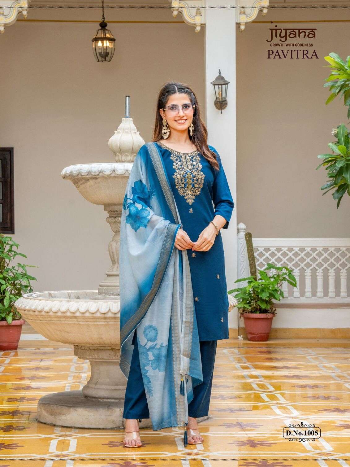 PAVITRA BY JIYANA IN GADWAL SILK FABRIC WITH CHANDERI DIGITAL PRINT DUPPATA 