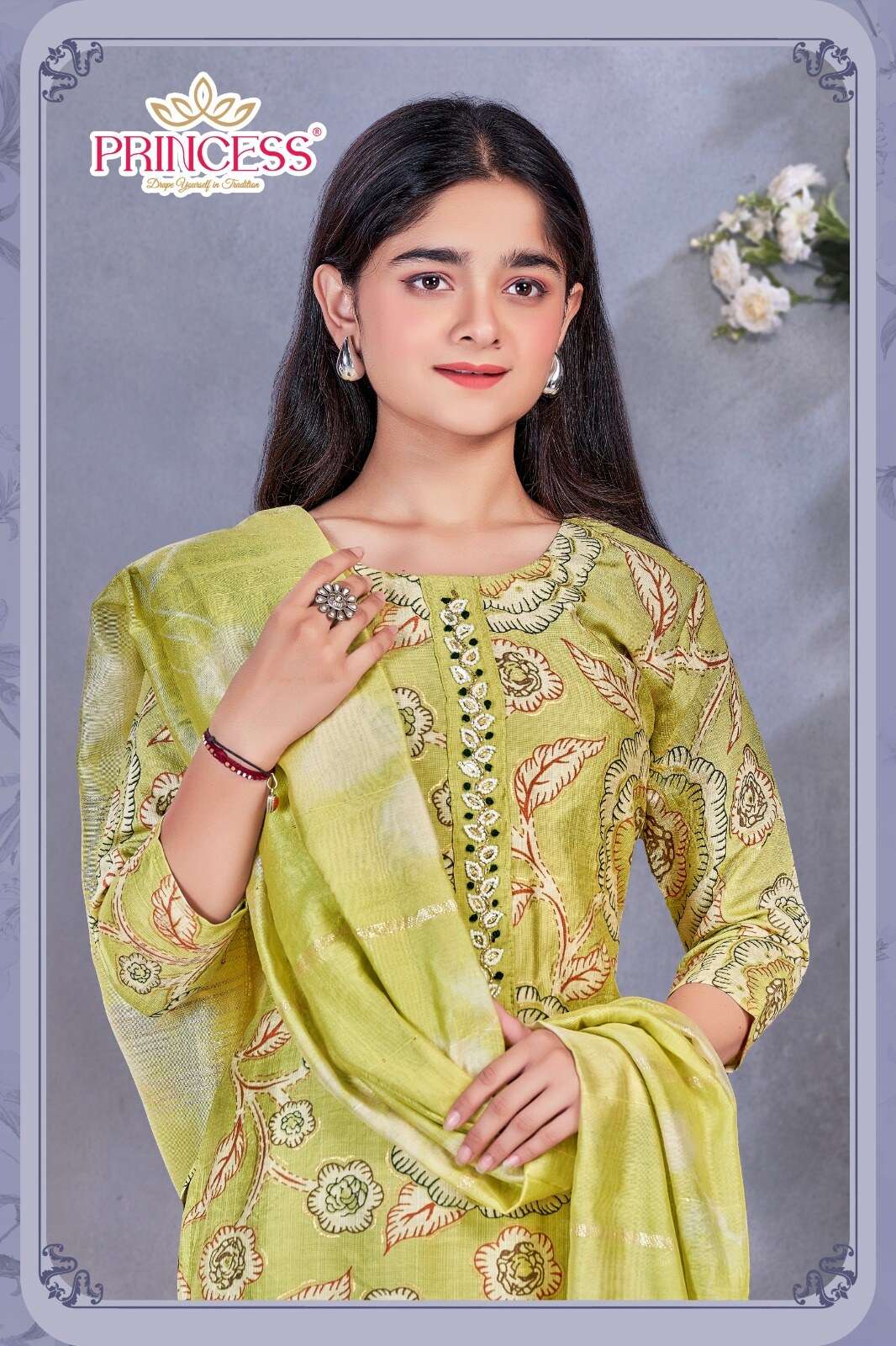 PRINCESS CREATION PRESENT NEW TEENAGE SALINA LOOK IN VATICAN PRINT GIRL SET 